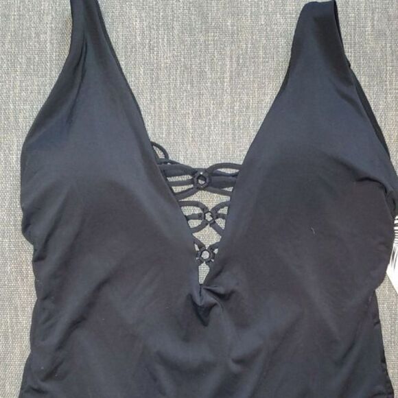Christina adjustable straps maillots one piece Swimsuit Size Medium - Picture 2 of 4